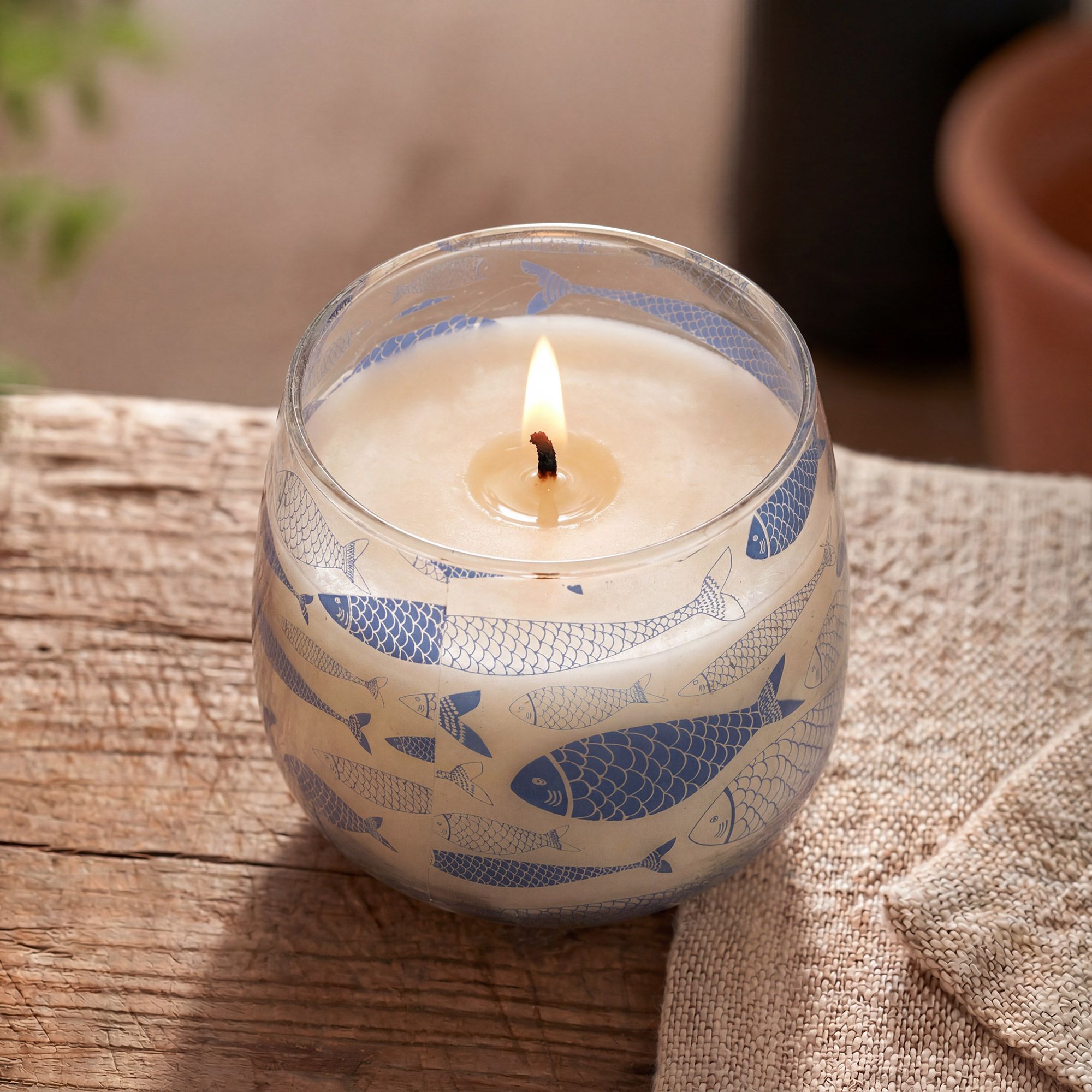 Medium Glass Jar Candles - Seabreeze - Image 4