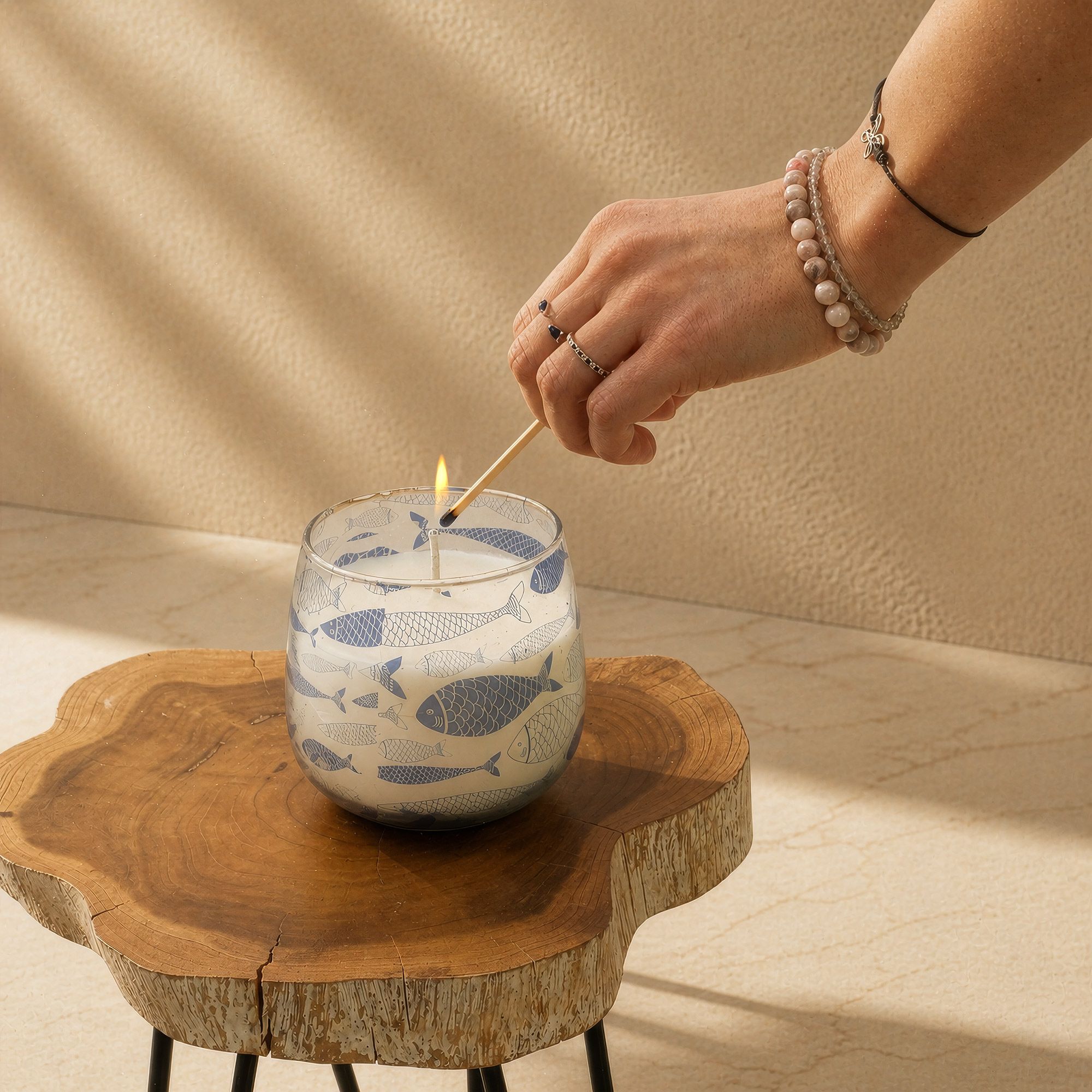 Medium Glass Jar Candles - Seabreeze - Image 5