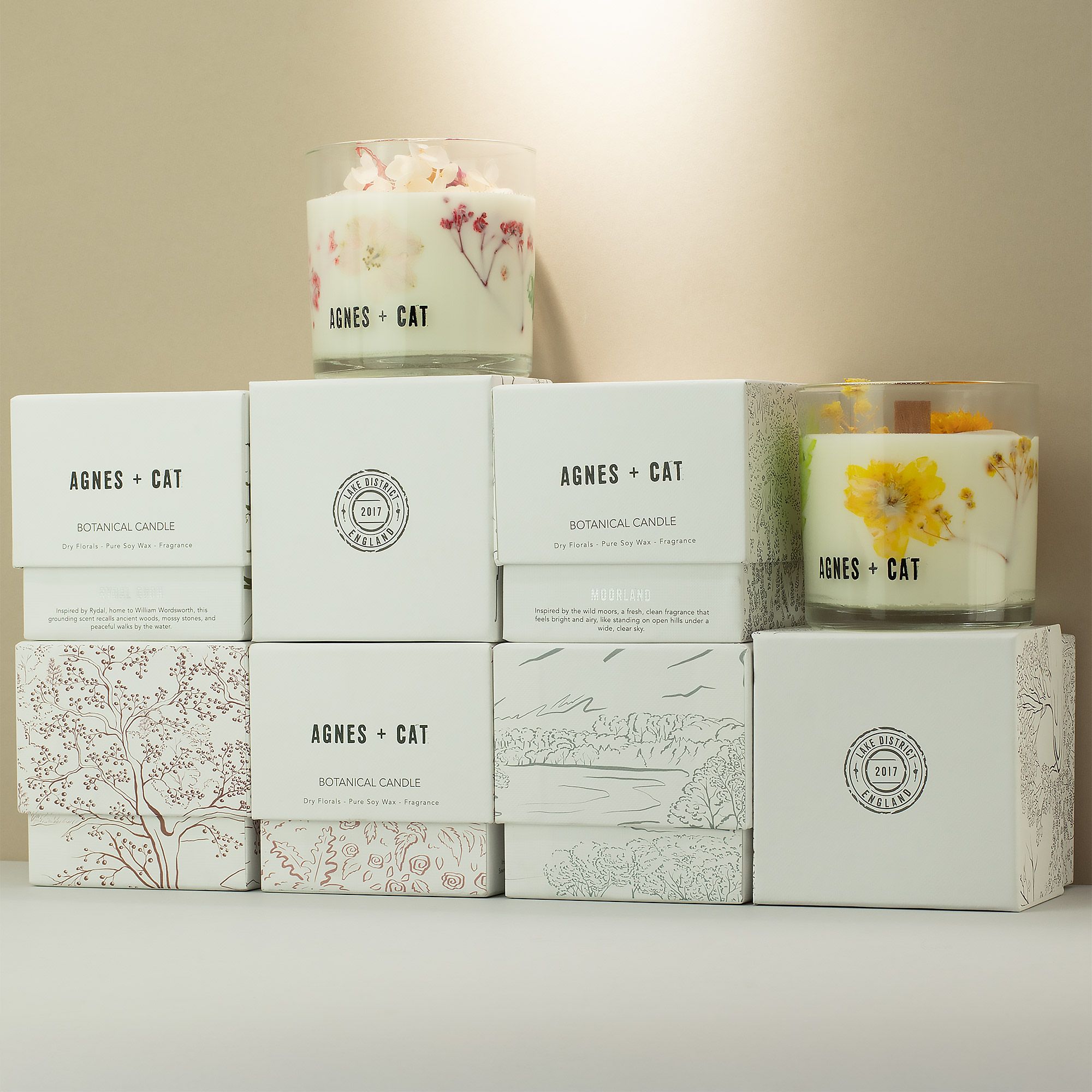 Agnes + Cat Botanical Soy Wax Candle - Rydal Oudh - Image 3